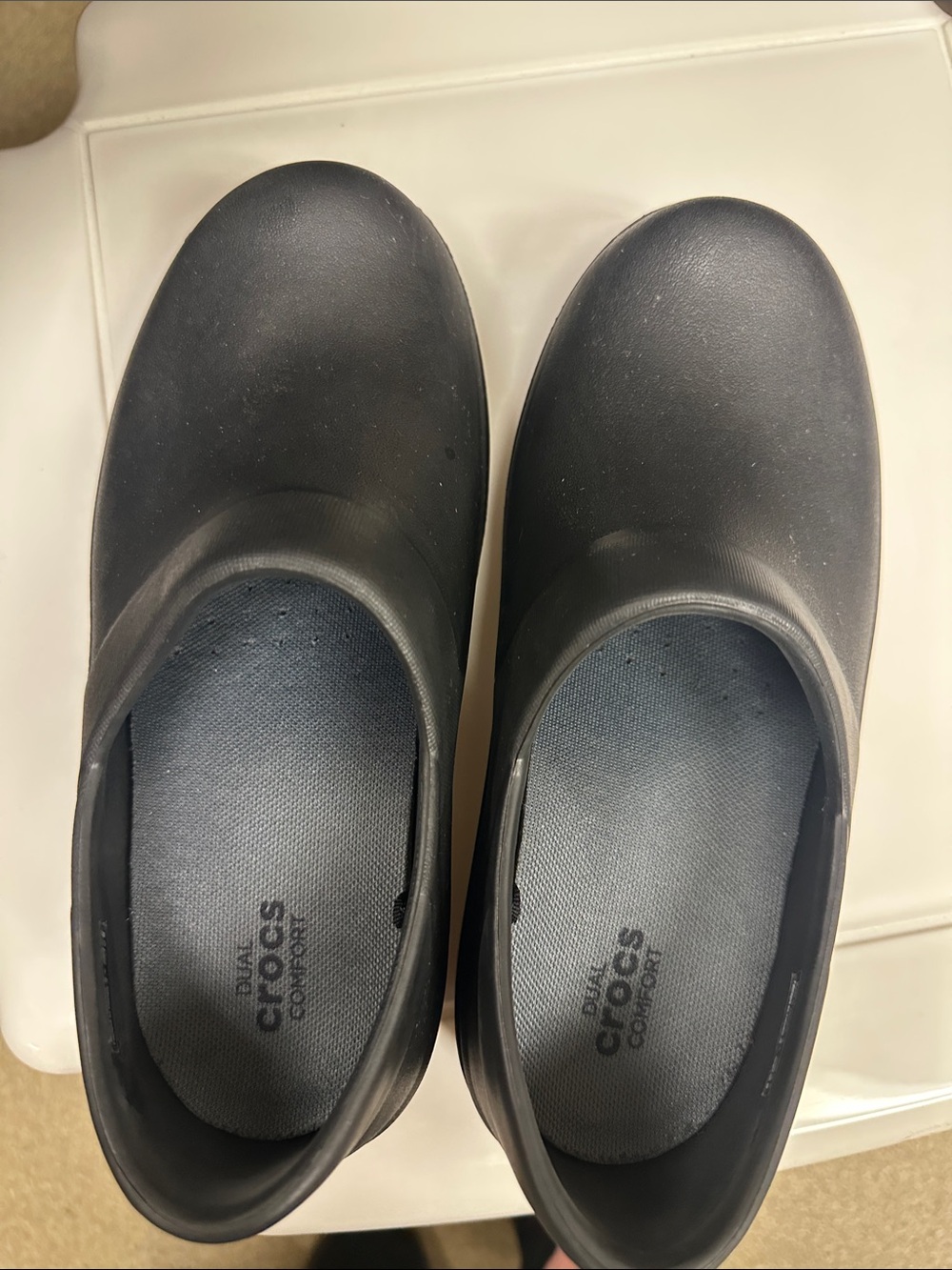 CROCS Women’s Black Slip-On Work Clogs